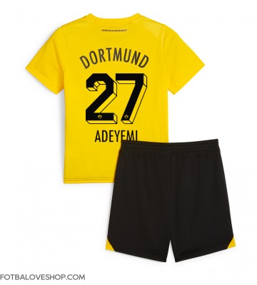 Borussia Dortmund Karim Adeyemi #27 Dětské Domácí Dres 2023-24 Krátký Rukáv (+ trenýrky)